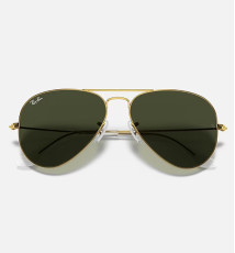 Ray Ban Sunglass RB3025 58 Aviator LARGE ME , Gld Shn, Gry 